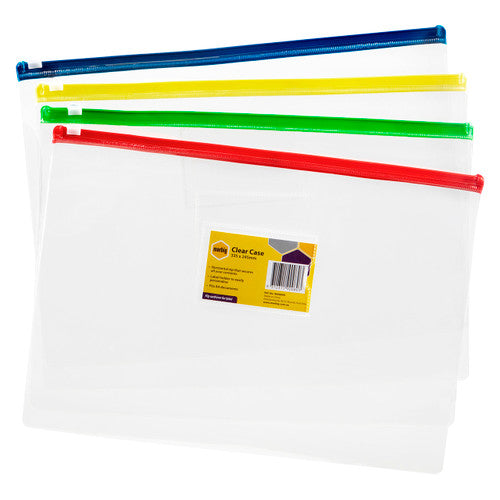 Marbig Clear Case A4 335 x 245mm Assorted Box of 12