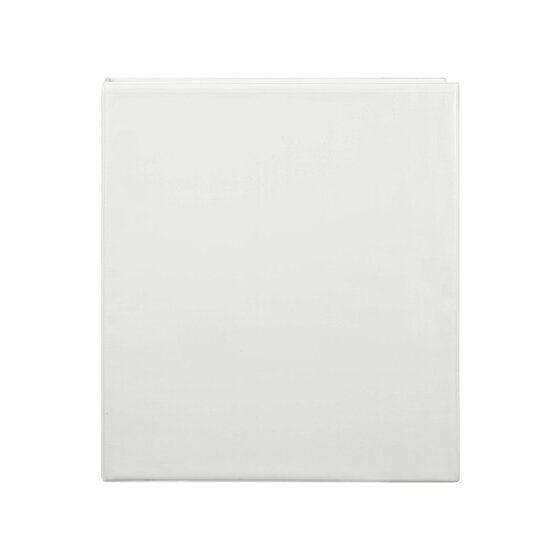 Front view of a white Marbig Clearview A4 insert binder with the clear overlay across the cover