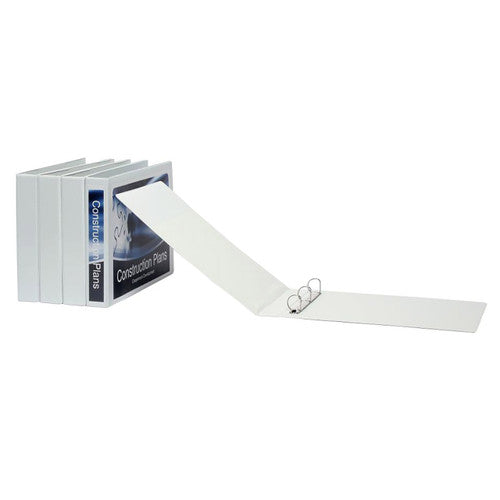 Marbig Clearview Insert Binder 25mm 3D A3 Landscape White Pack of 12
