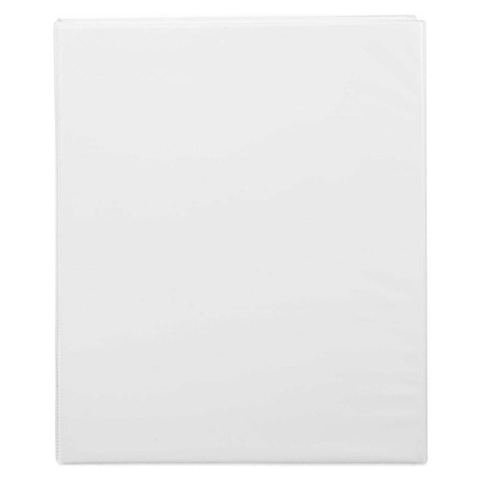Front studio view of the Marbig Clearview Insert Binder A4 19mm 4D Ring White featuring the clean customisable cover and professional white finish against a plain background.