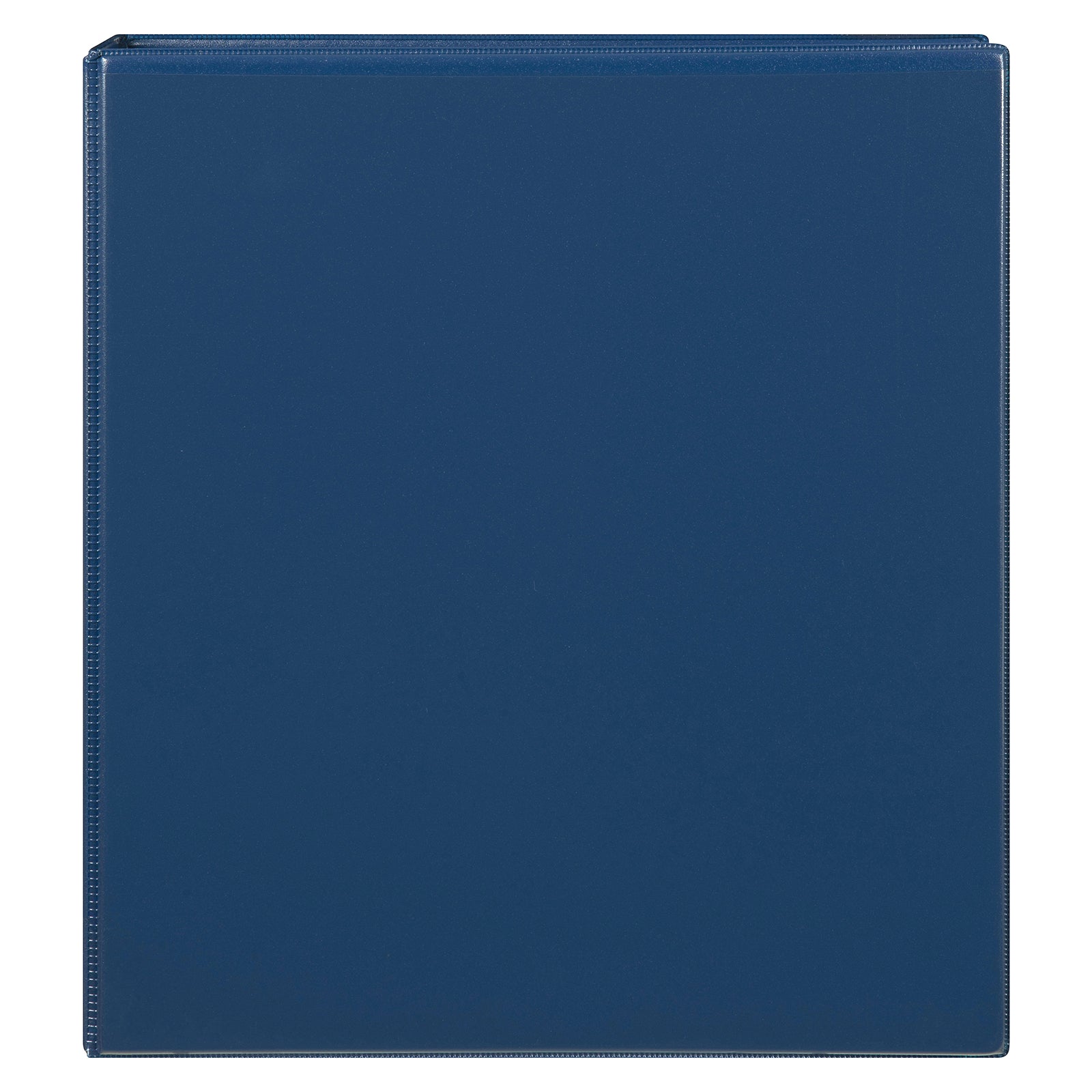 Front studio view of the Marbig Clearview A4 Blue Insert Binder showing the durable polypropylene cover designed for customisable presentations and everyday filing.