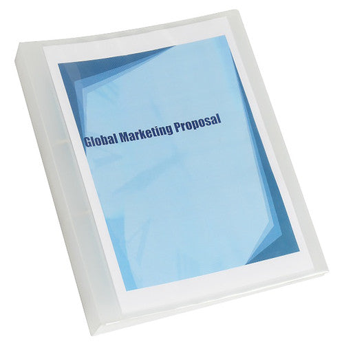 Marbig Clearview Insert Binder with Pocket 25mm 2D A4 Clear - image 1