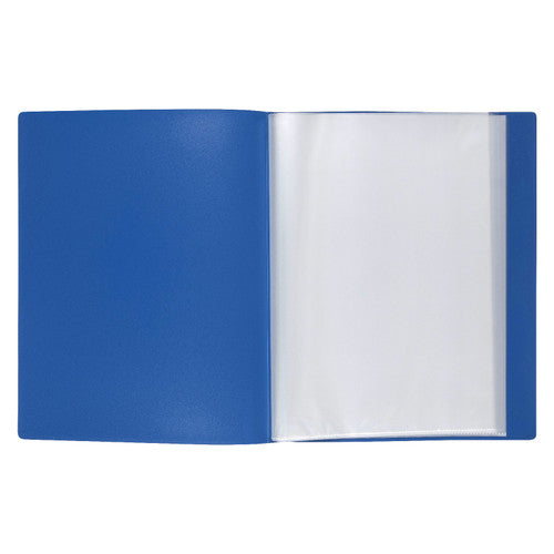 Marbig Clearview Non Refillable Display Book 24 Pocket A4 Blue