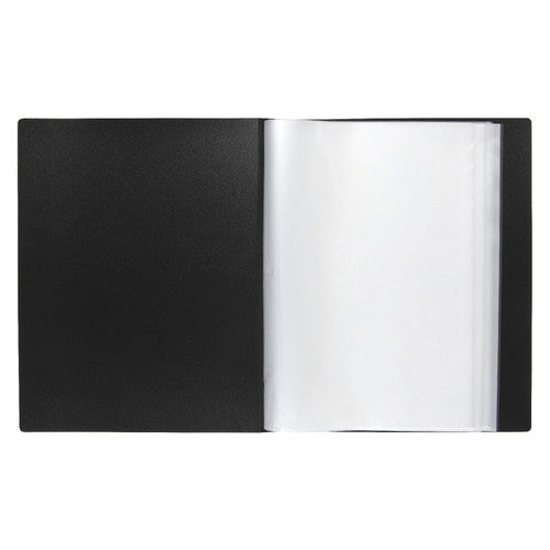 Marbig Clearview Non Refillable Display Book 50 Pocket A4 Black