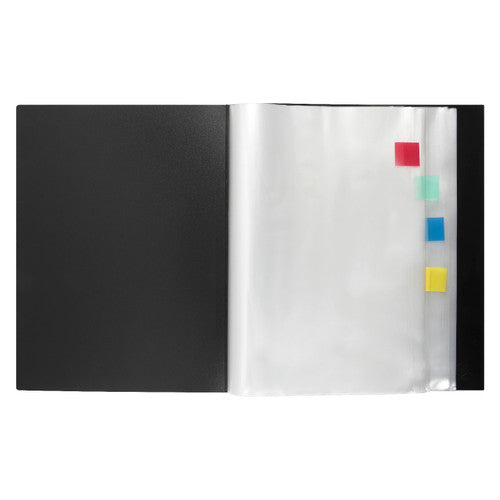 Marbig Clearview Non Refillable Display Book 76 Pocket A4 Black