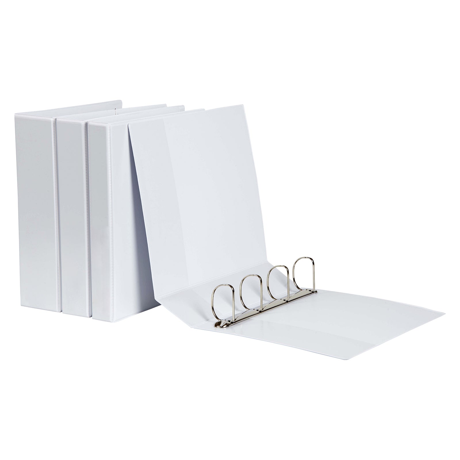 Marbig Clearview Ring Binder A4 50mm 4D White - image 2