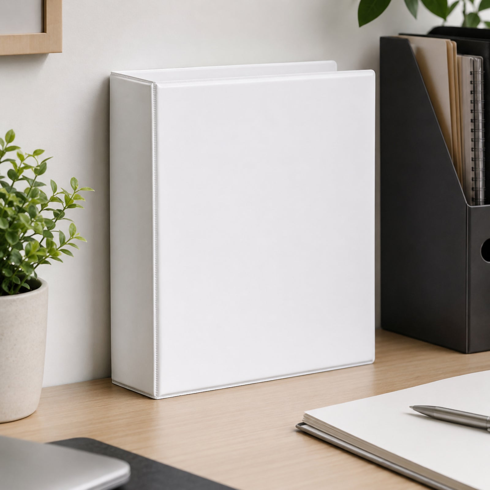 Marbig Clearview Ring Binder A4 50mm 4D White - image 3