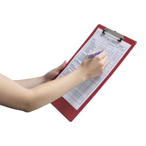 Marbig Clipboard Polypropylene Foolscap Red