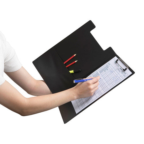 Marbig Clipfolder Polypropylene Foolscap Black - image 2