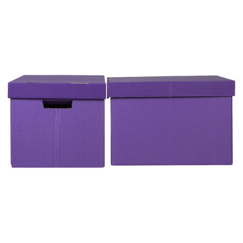 Marbig Coloured Sto-Aways Archive Box Assorted Pack of 2