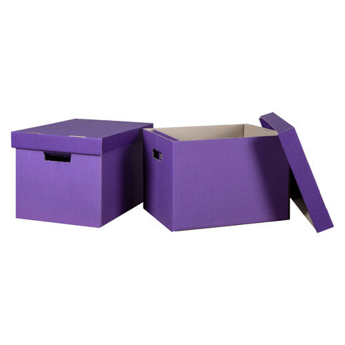 Marbig Coloured Sto-Aways Archive Box Assorted Pack of 2