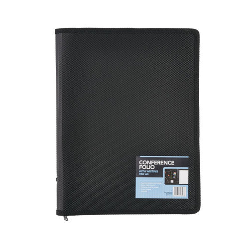 Marbig Conference Folio with Zip Black - image 1