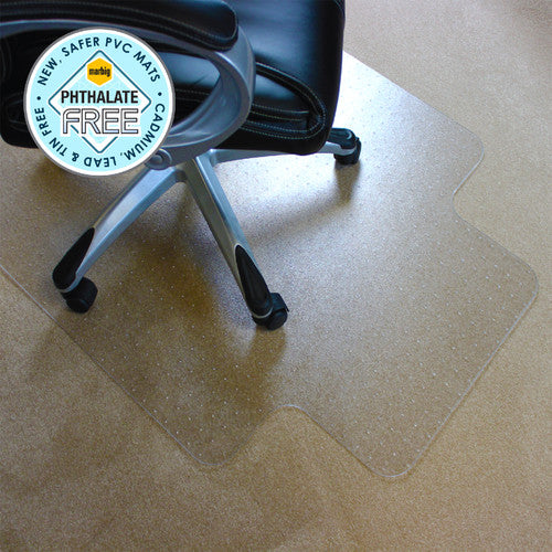 Marbig Deluxe Chairmat Large 114 x 134cm Clear
