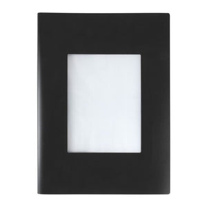 Marbig 2018802 black A3 non refillable display book, portrait, with a clear window frame on the front cover
