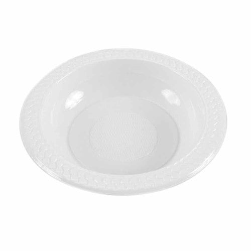 Marbig Disposable Plastic Bowl 180mm White Pack of 50