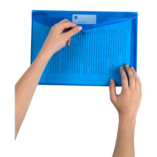 Marbig Doculope Document Wallet A4 Blue