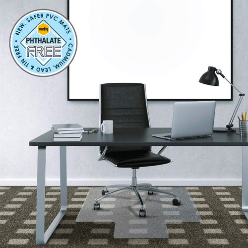 Marbig Duramat Chairmat Small With Keyhole 91 x 121cm Clear