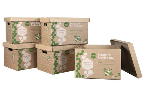 Marbig Enviro Standard Archive Box Brown Pack of 5