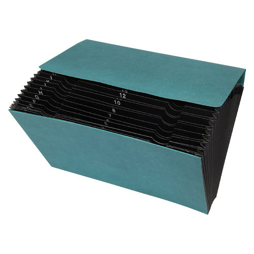 Marbig Expanding File Foolscap Heavy Duty 1-31 Green