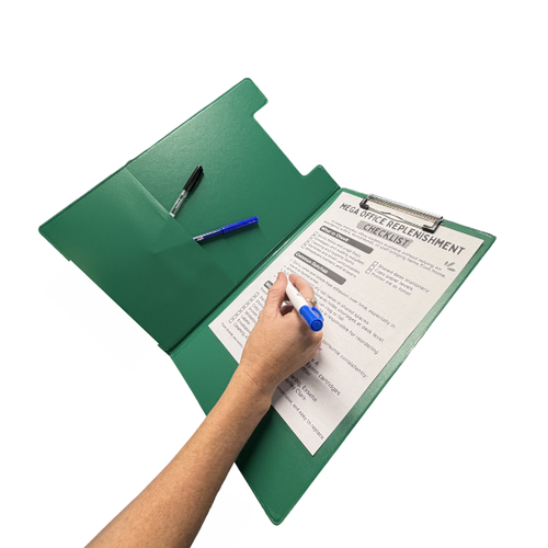 Marbig Clipfolder Polypropylene Foolscap Green