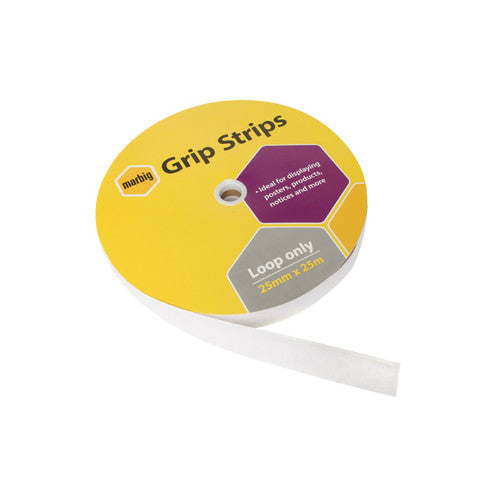 Marbig Grip Strips Loop Only 25mm x 25m - image 1