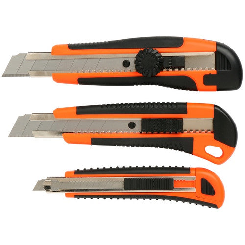 Marbig Heavy Duty Cutter Knife Fluoro Orange - image 2