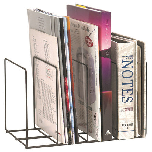 Marbig Instyle Wire Book and Magazine Rack Black - image 1