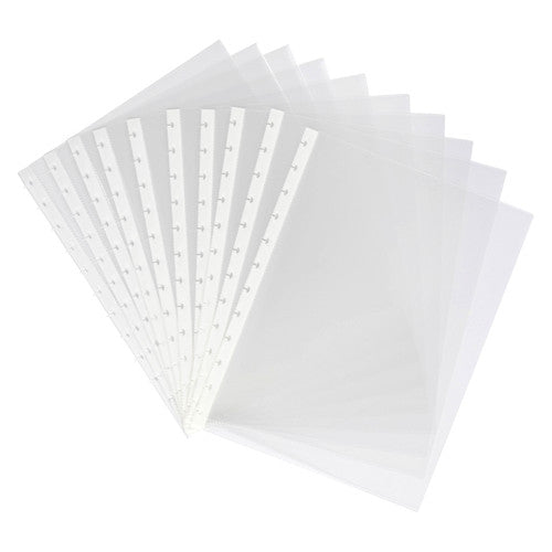 Marbig Kwik Zip Display Book Refill A4 Clear Pack of 10