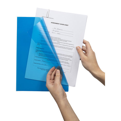 Marbig Letter File A4 Blue Box of 100