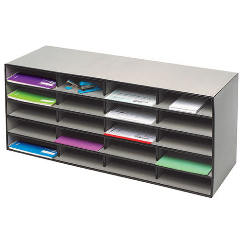 Marbig Literature Sorter Grey 20 Compartments - image 1