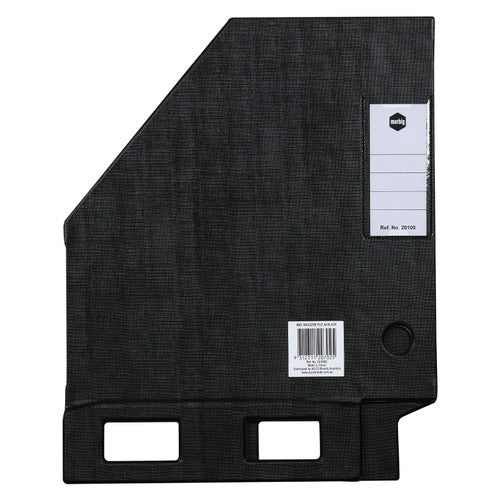 Marbig Magazine File PVC A4 Black