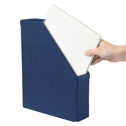 Marbig Magazine File PVC A4 Blue