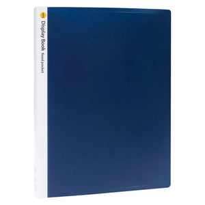 Marbig Non Refillable Display Book 40 Pocket A4 Navy Blue - image 1