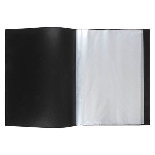 Marbig Non Refillable Display Book Insert Cover 20 Pocket A3 Black