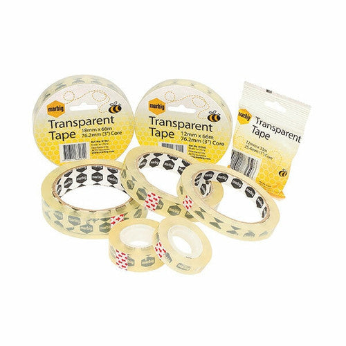 Marbig Office Tape 12mm x 33m 25.4mm Core Clear - image 4