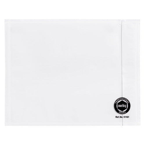 Marbig Professional plain white packaging envelope, 150 x 115mm, with a black Marbig Professional Series roundel and Ref. No. 51161 near the lower right edge