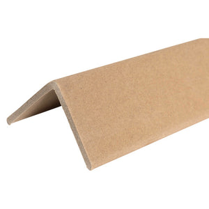 Marbig Professional 51078 brown board pallet corner with a 50 x 50mm angle and 1200mm length, photographed on a white background