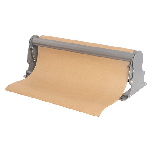 Marbig Professional counter stand holding a roll of brown kraft paper, with a sheet drawn forward under the cutter bar