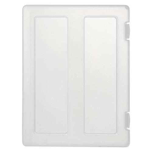 Marbig Plastic File Case A4 with Clip Label Clear