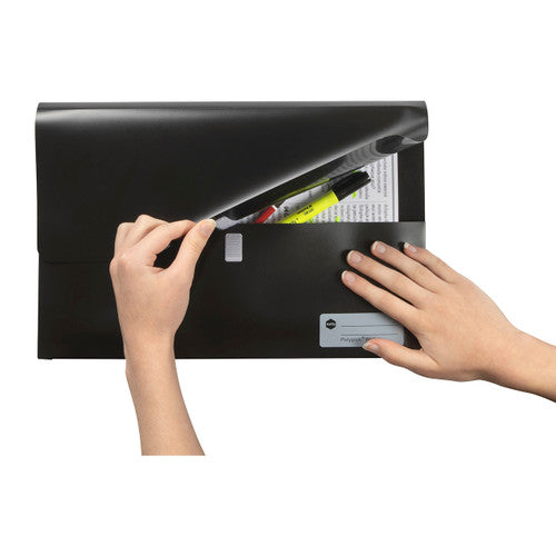 Marbig Polypick Document Wallet Foolscap Black
