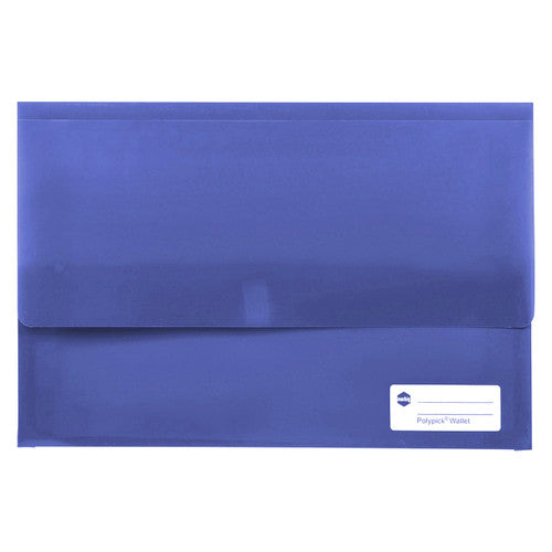 Marbig Polypick Document Wallet Foolscap Purple