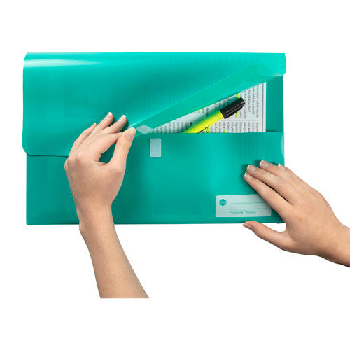Marbig Polypick Document Wallet Foolscap Teal