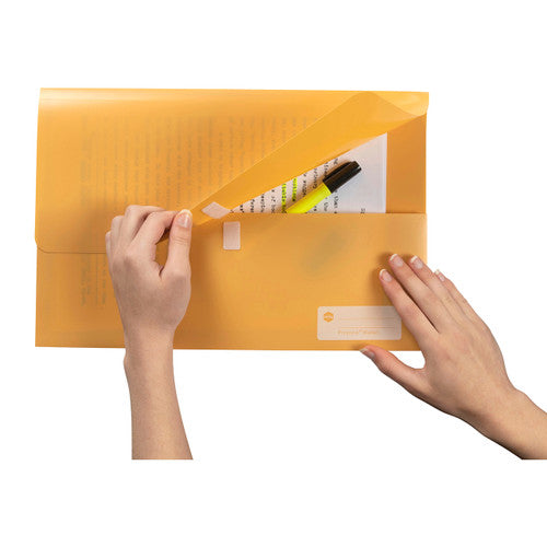 Marbig Polypick Document Wallet Foolscap Yellow