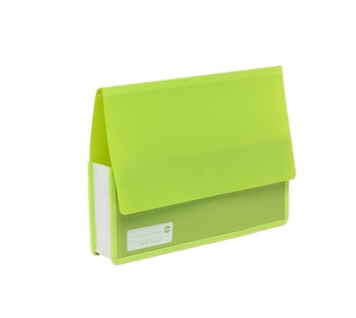 Marbig Polypick Document Wallet Heavy Duty A4 Lime