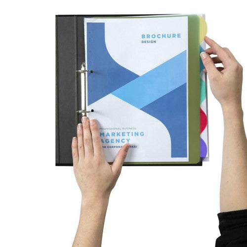 Marbig Professional Indices and Dividers 5 Tab PP A4 Extra Wide Multi Colour
