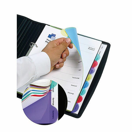 Marbig Professional Indices and Dividers 5 Tab PP A4 Multi Colour