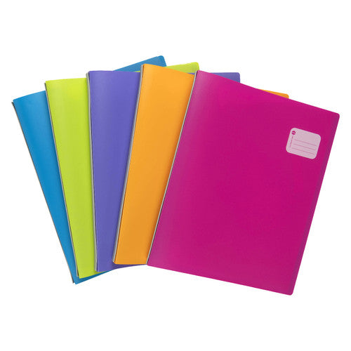 Marbig Professional Refillable Display Book 20 Pocket A4 Assorted Pack of 12