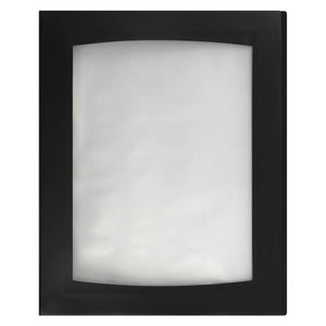 Marbig 2003702 Professional refillable display book in black, front cover shown flat with the moulded frame bordering a blank white insert sheet in the front pocket