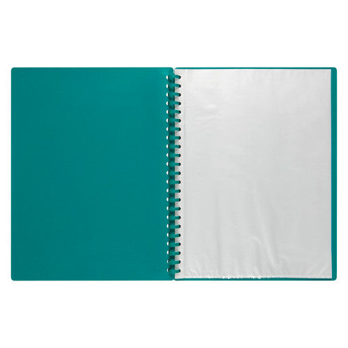 Marbig Refillable Display Book 20 Pocket A4 Green