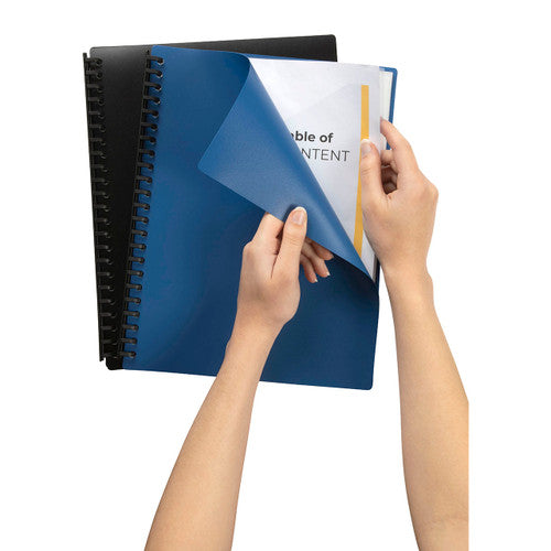 Marbig Refillable Display Book 40 Pocket A4 Assorted Pack of 12